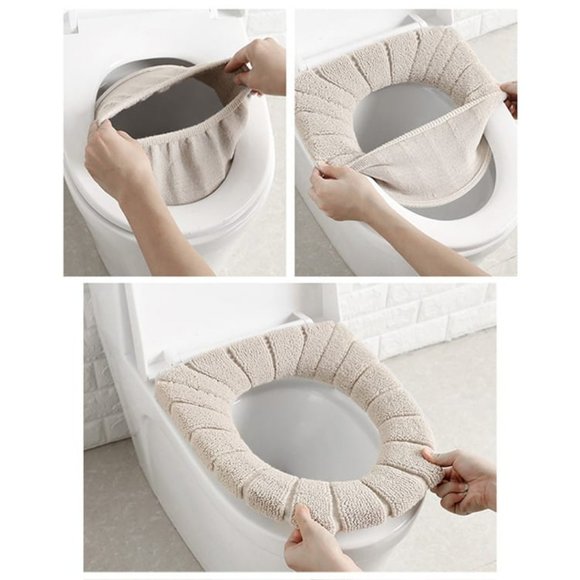 Thick Padded Soft Toilet Seat Cover Mat for all Standard Seats - Picture 6 of 10